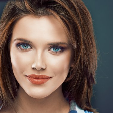 genç kız portresi.