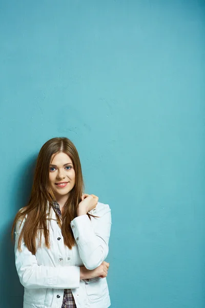 Hermoso retrato de mujer sonriente — Foto de Stock