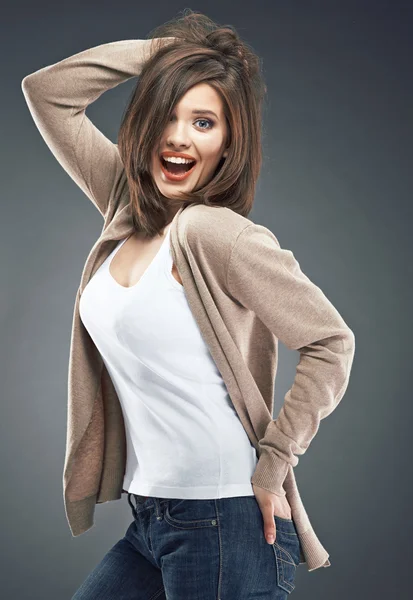 Retrato de mujer sonriente. —  Fotos de Stock