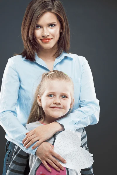 Zakenvrouw met kind meisje — Stockfoto