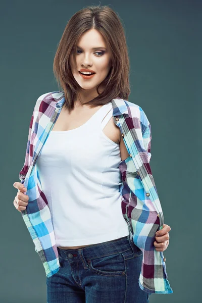 Mujer joven en camisa —  Fotos de Stock