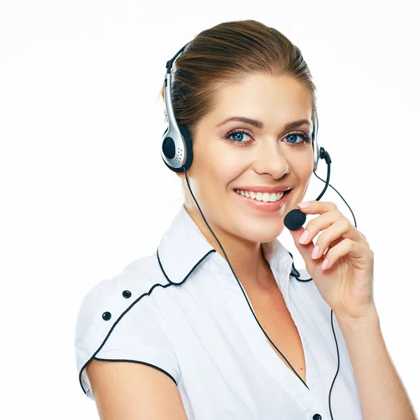 Operatore call center donna — Foto Stock