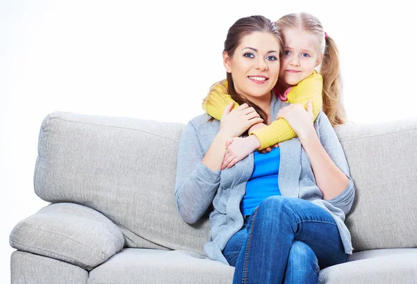 Mujer juega con hija — Foto de Stock