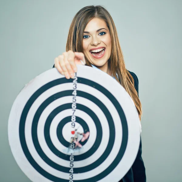 Screaming business woman — Stock Photo, Image