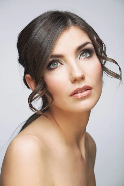 Woman with  luxurious hairdo — Stock Photo, Image