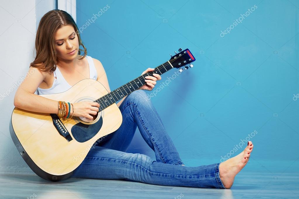 Guitar and woman sharing 3