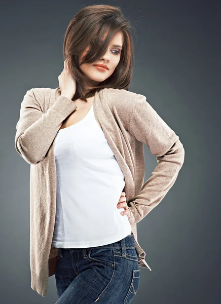 Casual style dressed woman — Stock Photo, Image