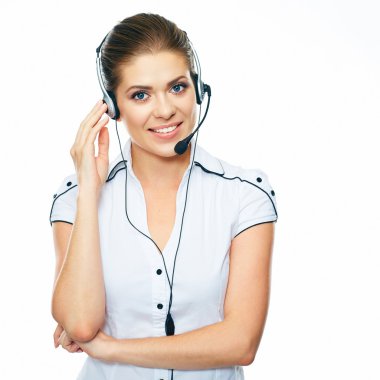 kadın çağrı merkezi operatörü
