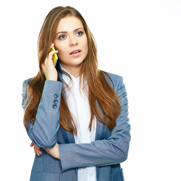 Mujer de negocios hablando por teléfono — Foto de Stock