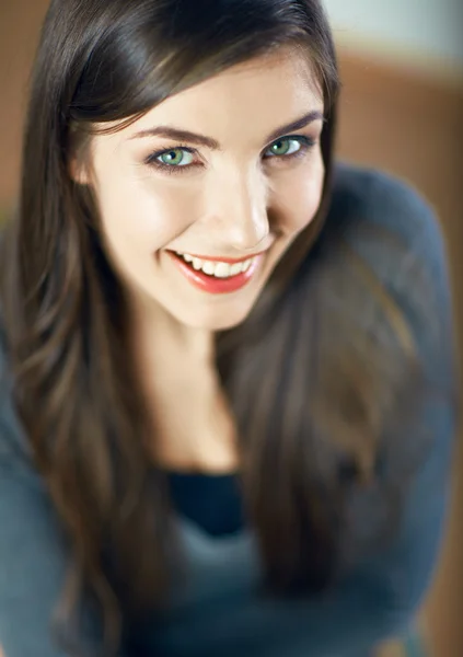 Beautiful face of young woman — Stock Photo, Image