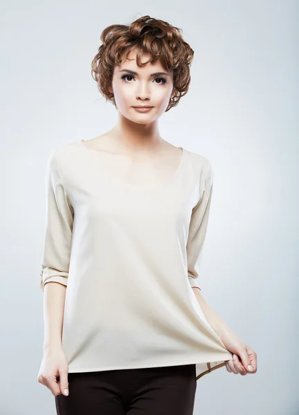 Woman with short hair — Stock Photo, Image