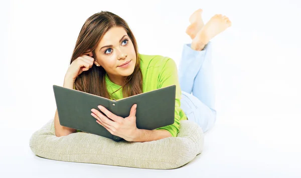 Fille se préparer pour l'examen — Photo