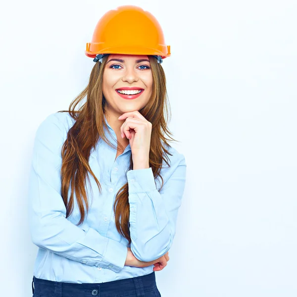 Hermoso arquitecto sonriente — Foto de Stock