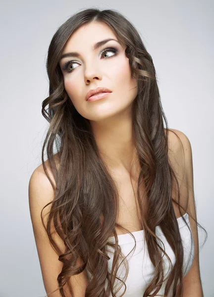 Gyönyörű nő-, frizura — Stock Fotó