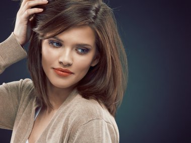 Genç güzel kadın.