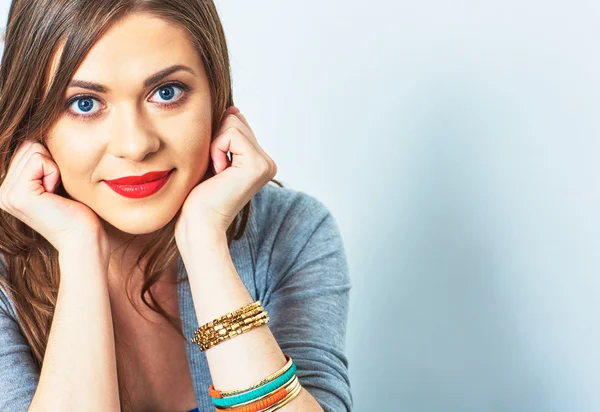 Feliz mujer sonriente — Foto de Stock