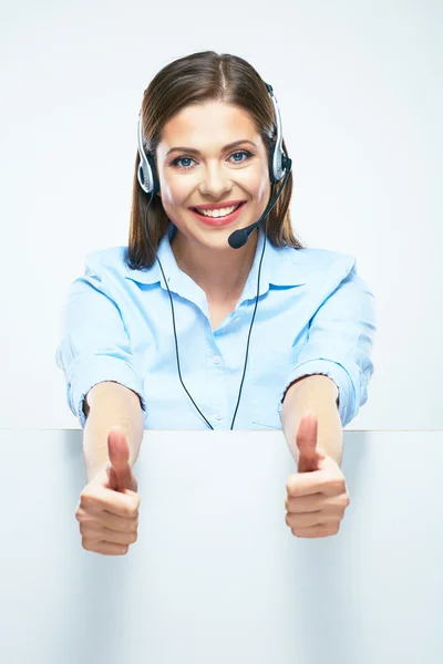 Operador de suporte ao cliente — Fotografia de Stock