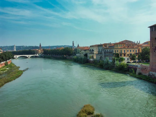 River Adige City Verona Italy — Stock Photo, Image