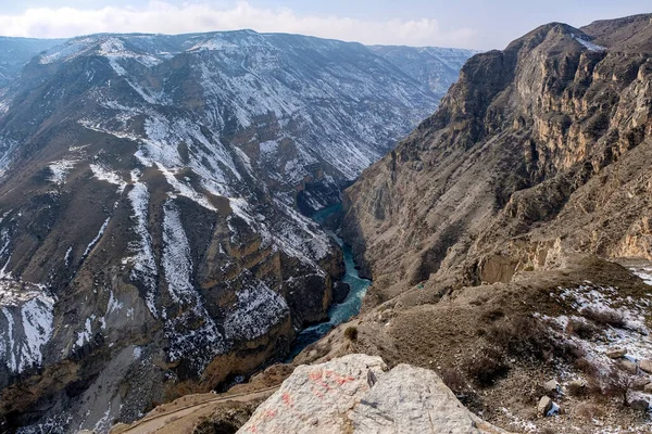 苏拉克峡谷 高加索山脉 达吉斯坦共和国 俄罗斯 — 图库照片