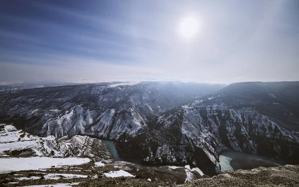 Canyon Sulak Montagnes Caucase République Daghestan Russie Images De Stock Libres De Droits