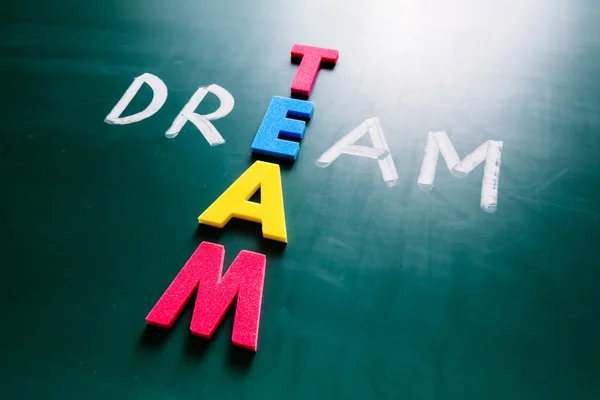 Concetto Dream Team sulla lavagna — Foto Stock
