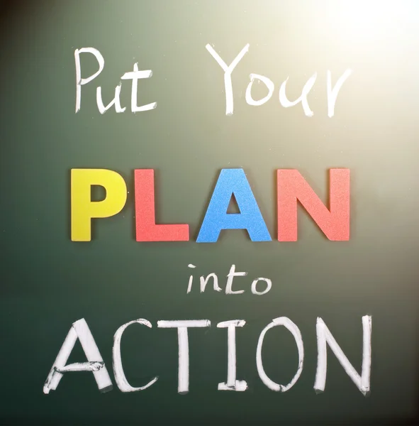 Pon tu plan en acción —  Fotos de Stock