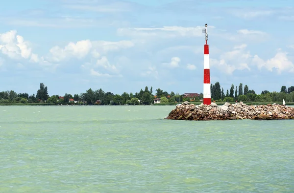 Landschap van het Balatonmeer, Hongarije — Stockfoto