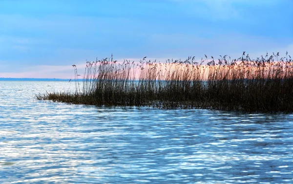 Sunset at Lake Balaton, Hungary — стоковое фото