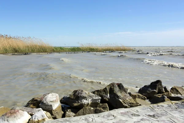 Stürmischer Balaton — Stockfoto