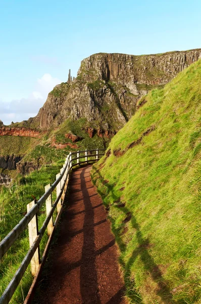 Camino en la Calzada de los Gigantes, Irlanda — Foto de Stock