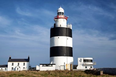 İrlanda 'daki Hook Head' deki deniz feneri.