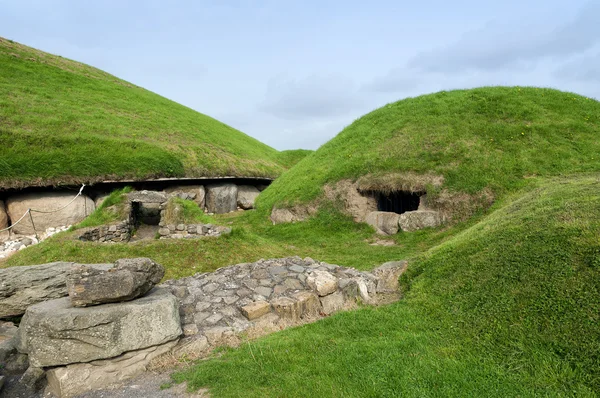 Newgrange Megalithic Passage Tomb 3200 BC, Condado de Meath, Irlanda Fotos de stock
