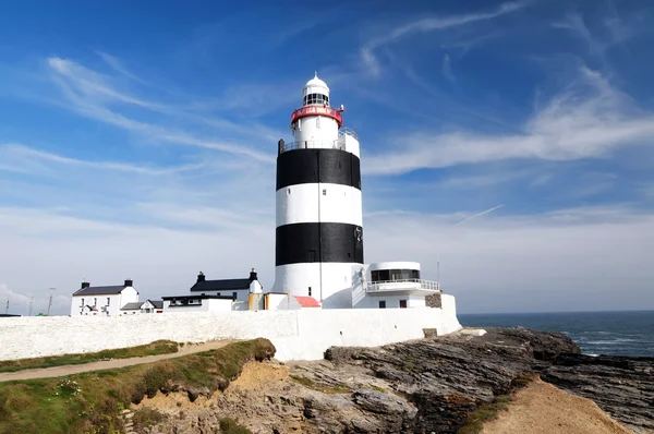 Vuurtoren op haak hoofd, County Wexford — Stockfoto