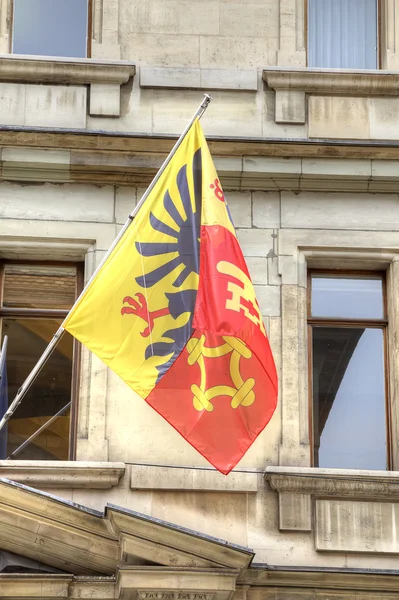 Flag on a house — Stock Photo, Image