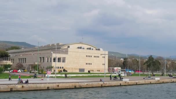 Panorama van de stad Thessaloniki — Stockvideo