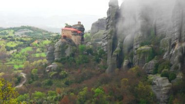 Yunanistan. Meteorlar. Saint Nicholas Anapausas Manastırı. 4k