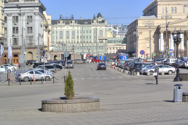 Moskou. Theater Square — Stockfoto