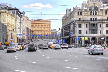 Moskova. Sokak tiyatro Proyezd'de