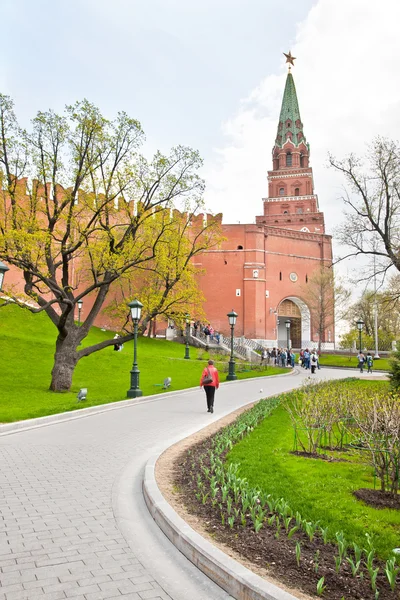 Moskva. Kreml. Borovitskaya tower — Stockfoto