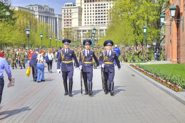 Alexander Garden. Going is a guard of honor — Stock Photo, Image