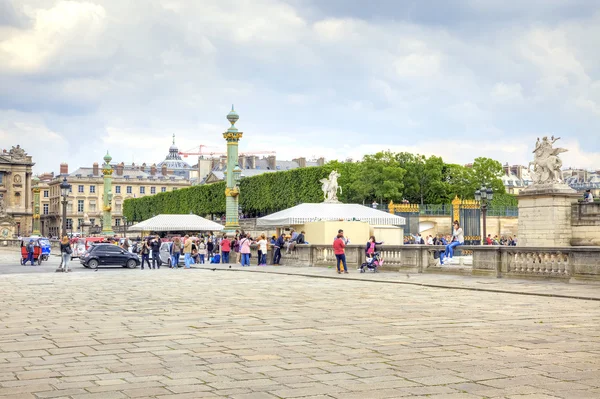 Paris. At the Place de la Concorde. The historic city center — Stock Photo, Image