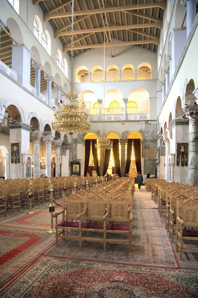 Um interior de templo São Demétrio em Tessalônica — Fotografia de Stock