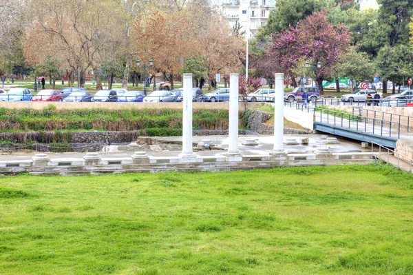 Saloniki. Starożytne Forum Romanum lub Agora — Zdjęcie stockowe