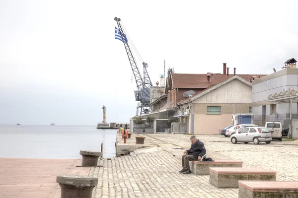 Thessaloniki. Stadthafen — Stockfoto