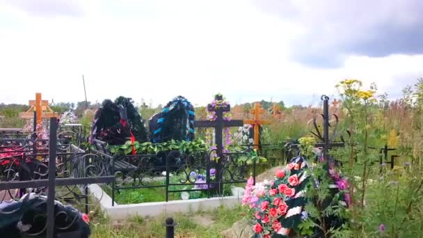 묘지에는 십자가 Timelapse — 비디오
