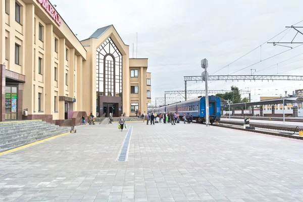 ゴメリ。鉄道駅 — ストック写真