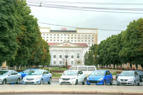 Gomel. L'edificio della Biblioteca Lenin — Foto Stock