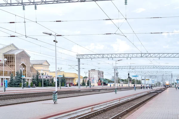 Залізнична станція Zhlobin — стокове фото