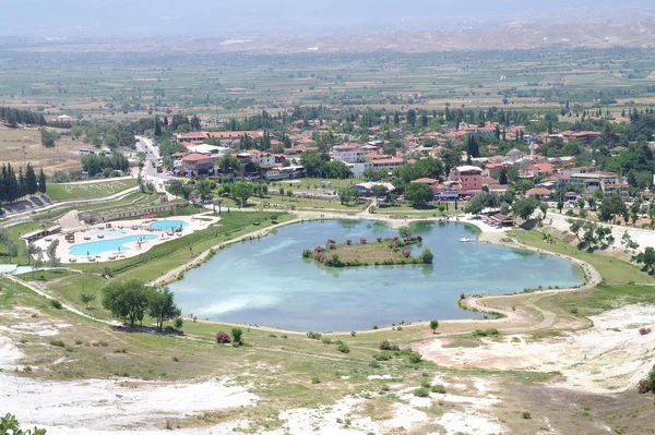 A Turquia. Fonte geotérmica de Pamukkale — Fotografia de Stock