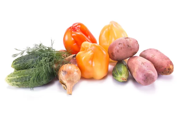 Λαχανικά σε λευκό — Φωτογραφία Αρχείου